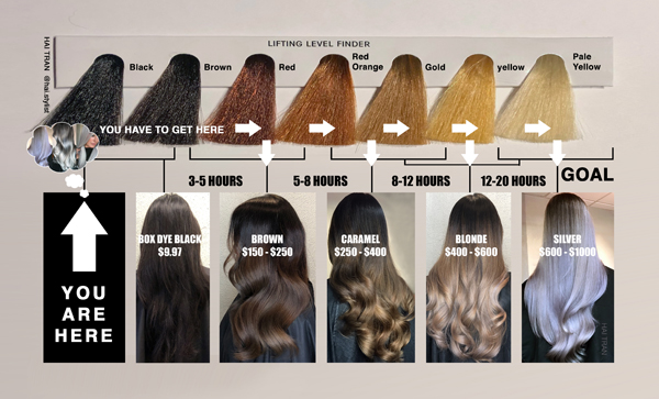 2. The Process of Going from Brown to Blonde Hair - wide 10